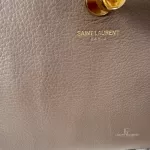 Yves Saint Laurent Muse Two taupe leather two-way handbag, view 18