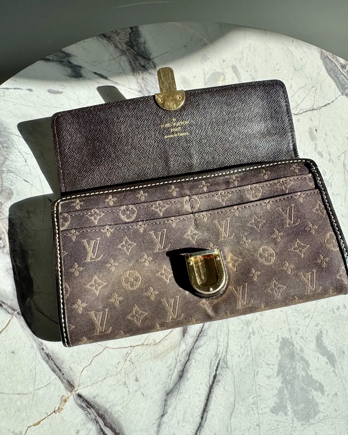 Louis Vuitton Monogram canvas bag, close-up detail