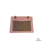 Coach Parker colorblock signature shoulder bag with tea rose turnlock, view 2