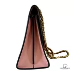 Coach Parker colorblock signature shoulder bag with tea rose turnlock, view 3