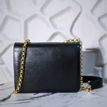 Luxury Revamped - Chloé Vintage Black Epi Leather Jewelry Button Chain Shoulder Bag – Handbags Icons – view 3 | authenticated pre-loved luxury