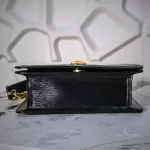 Luxury Revamped - Chloé Vintage Black Epi Leather Jewelry Button Chain Shoulder Bag – Handbags Icons – view 7 | authenticated pre-loved luxury