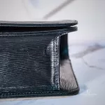 Luxury Revamped - Chloé Vintage Black Epi Leather Jewelry Button Chain Shoulder Bag – Handbags Icons – view 8 | authenticated pre-loved luxury
