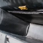 Luxury Revamped - Chloé Vintage Black Epi Leather Jewelry Button Chain Shoulder Bag – Handbags Icons – view 24 | authenticated pre-loved luxury