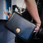 Luxury Revamped - Chloé Vintage Black Epi Leather Jewelry Button Chain Shoulder Bag – Handbags Icons – view 31 | authenticated pre-loved luxury