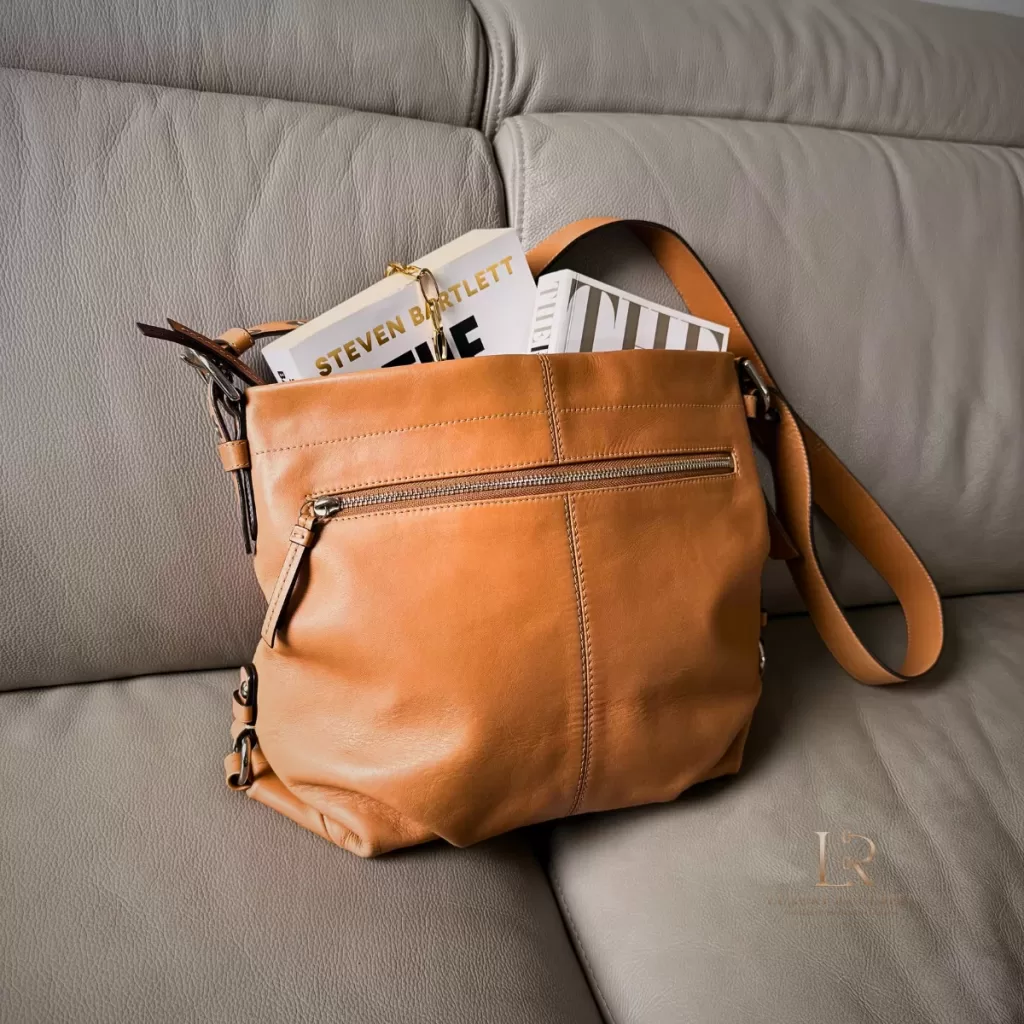 Coach Tan Leather Convertible Duffle Shoulder Bag — F15064