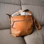 Coach Tan Leather Convertible Duffle Shoulder Bag — F15064