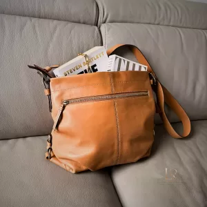 Coach Tan Leather Convertible Duffle Shoulder Bag — F15064