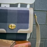 Crestbridge Blue Label plaid flap crossbody bag, view 22