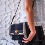 Crestbridge Blue Label plaid flap crossbody bag, view 15