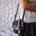 Crestbridge Blue Label plaid flap crossbody bag, view 16