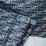 Luxury Revamped - Fendi Zucca FF Logo Wool Scarf – Finishing Touches – view 6 | authenticated pre-loved luxury