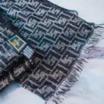 Luxury Revamped - Fendi Zucca FF Logo Wool Scarf – Finishing Touches – view 7 | authenticated pre-loved luxury