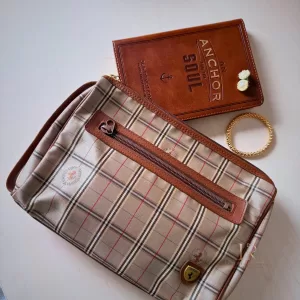 Ferrari Monogram Plaid / Tartan Second Clutch Bag