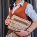 Luxury Revamped - Ferrari Monogram Plaid / Tartan Second Clutch Bag – The Final Edit – view 18 | authenticated pre-loved luxury