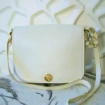 Furla Melody white pebbled leather shoulder bag, view 2