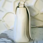 Furla Melody white pebbled leather shoulder bag, view 5