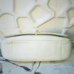 Furla Melody white pebbled leather shoulder bag, view 4