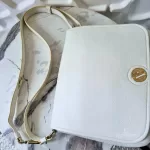 Furla Melody white pebbled leather shoulder bag, view 12