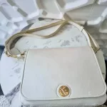 Furla Melody white pebbled leather shoulder bag, view 11