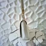 Furla Melody white pebbled leather shoulder bag, view 16