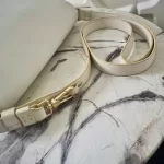Furla Melody white pebbled leather shoulder bag, view 20