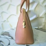 Furla Sandy blush pink Saffiano two-way dome satchel, view 5