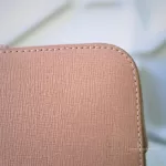 Furla Sandy blush pink Saffiano two-way dome satchel, view 8
