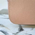 Furla Sandy blush pink Saffiano two-way dome satchel, view 9