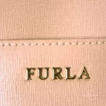 Furla Sandy blush pink Saffiano two-way dome satchel, view 16