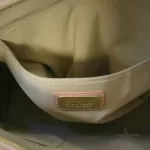 Furla Sandy blush pink Saffiano two-way dome satchel, view 18