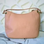 Furla Sienna blush pink pebble leather two-way shoulder bag, view 3