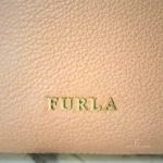 Furla Sienna blush pink pebble leather two-way shoulder bag, view 12
