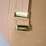 Furla Sienna blush pink pebble leather two-way shoulder bag, view 11
