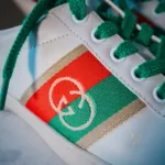 Luxury Revamped - Gucci Ace Interlocking G White  Leather Sneaker. – The Final Edit – view 4 | authenticated pre-loved luxury