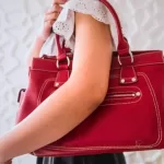 Longchamp x Kate Moss Gloucester red leather satchel, view 24