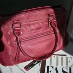 Longchamp x Kate Moss Gloucester red leather satchel, view 22