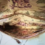 Longchamp LM Metal Collection metallic gold baguette clutch, view 18