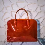 Luxury Revamped - Longchamp Roseau Patent Leather Top-Handle Handbag / Satchel – Handbags Icons – view 3 | authenticated pre-loved luxury