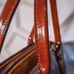 Luxury Revamped - Longchamp Roseau Patent Leather Top-Handle Handbag / Satchel – Handbags Icons – view 9 | authenticated pre-loved luxury
