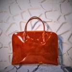 Luxury Revamped - Longchamp Roseau Patent Leather Top-Handle Handbag / Satchel – Handbags Icons – view 2 | authenticated pre-loved luxury