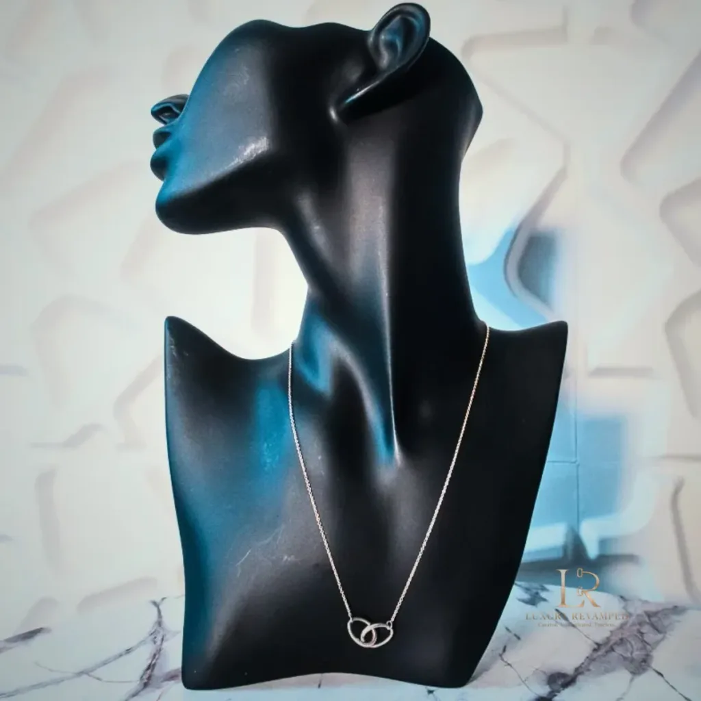 Luxury Revamped - TIFFANY & CO Double Loop Elsa Peretti Necklace – The Final Edit | authenticated pre-loved luxury