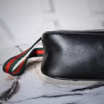 Luxury Revamped - Vintage Gucci Black Denim Web Strap Pochette – Handbags Icons – view 8 | authenticated pre-loved luxury
