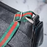 Luxury Revamped - Vintage Gucci Black Denim Web Strap Pochette – Handbags Icons – view 16 | authenticated pre-loved luxury
