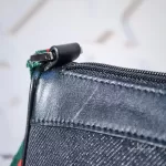 Luxury Revamped - Vintage Gucci Black Denim Web Strap Pochette – Handbags Icons – view 17 | authenticated pre-loved luxury