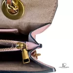 Coach Parker colorblock signature shoulder bag with tea rose turnlock, view 17
